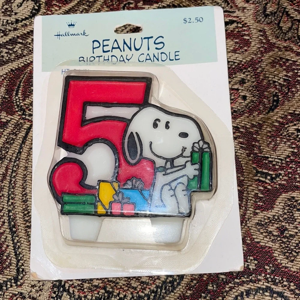 Hallmark Peanuts Snoopy birthday candle #5